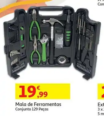 Auchan Mala de ferramentas:sortidas 129 peças promoção