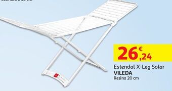 Auchan Estendal x-leg solar vileda:resina 20m promoção