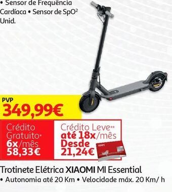 Auchan Trotinete eléctrica xiaomi:preta mi essential promoção