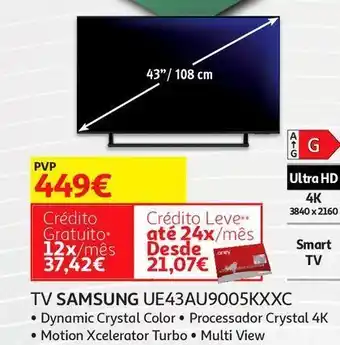 Tv samsung ue43au9005kxxc