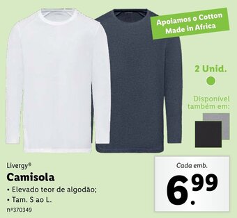 Lidl Livergy Camisola S ao L promoção