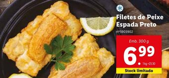 Lidl Filetes de Peixe Espada Preto 300g promoção