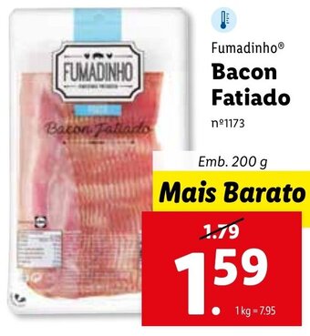 Lidl Fumadinho Bacon Fatiado 200g promoção