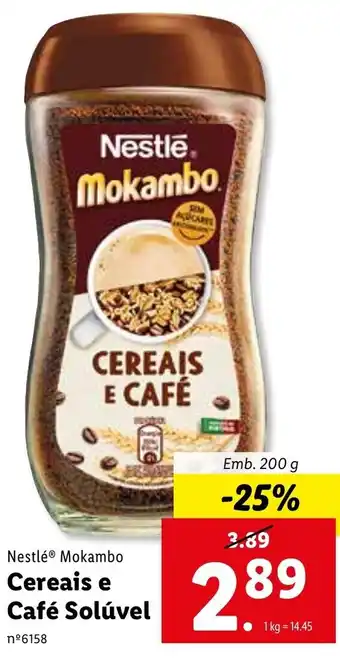 Lidl Nestlé Cereais e Café Solúvel 200g promoção