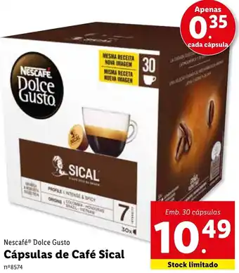 Lidl Nescafé Dolce Gusto Cápsulas de Café Sical 30 Cápsulas promoção