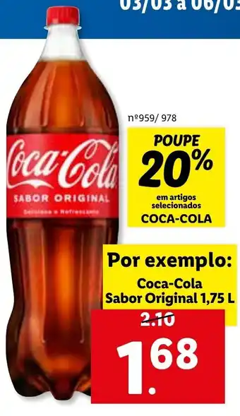 Lidl Coca-Cola Sabor Original 1,75L promoção