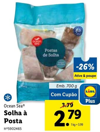Lidl Ocean Sea Solha à Posta 700g promoção