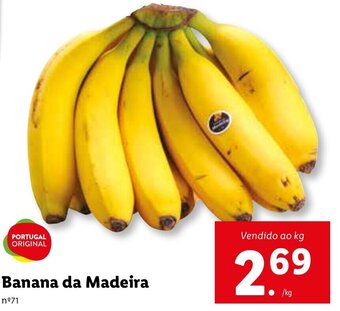 Lidl Banana da Madeira promoção