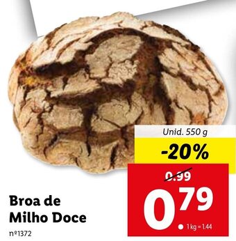 Lidl Broa de Milho Doce 550g promoção