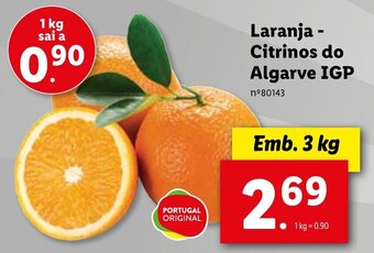 Lidl Laranja-Citrinos do Algarve IGP 3kg promoção