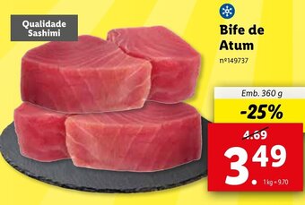 Lidl Bife de Atum 360g promoção