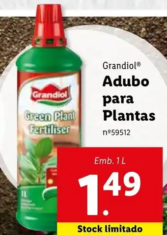 Lidl Grandiol Adubo para Plantas 1L promoção
