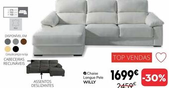 Conforama Chaise longue promoção