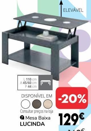 Conforama Mesa de centro promoção