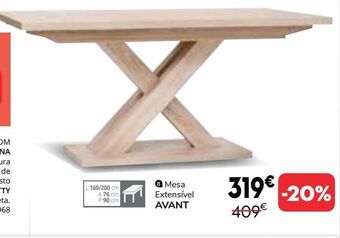 Conforama Mesa extensível promoção