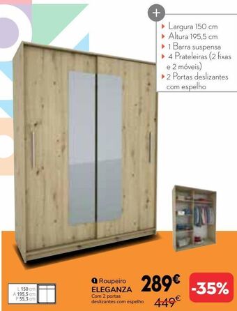 Conforama Guarda roupa promoção