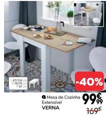 Conforama Mesa extensível promoção