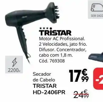 Conforama Secador tristar promoção