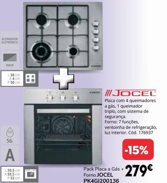 Conforama Forno jocel promoção