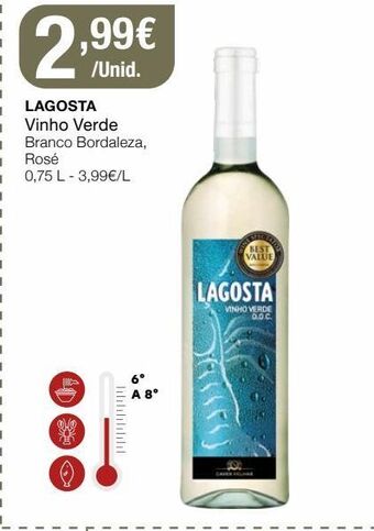 Vinho verde lagosta