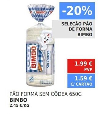 Minipreço Pão sem casca bimbo promoção