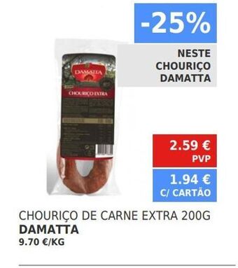 Minipreço Chouriço damatta promoção