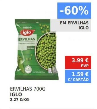 Minipreço Ervilhas verdes iglo promoção