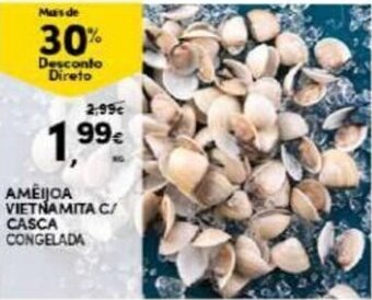 Continente Amêijoa Vietnamita C/ Casca Congelada promoção