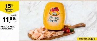Continente Peito de Peru Campofrio promoção