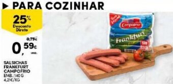 Continente Salsichas Frankfurt Campofrio 140g promoção