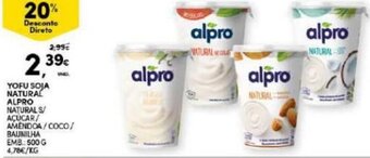 Continente Yofu Soja Natural Alpro 500g promoção