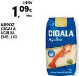 Continente Arroz Cigala 1kg promoção