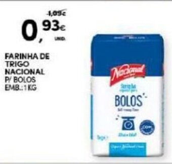 Continente Farinha de Trigo Nacional 1kg promoção
