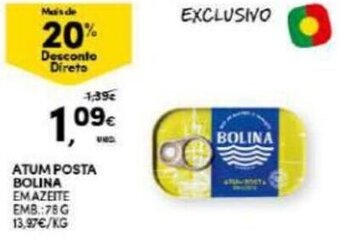Continente Atum Posta Bolina 78g promoção