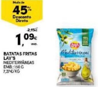 Continente Batatas Fritas Lay's 150g promoção