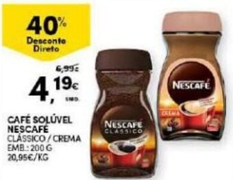 Continente Café Solúvel Nescafé 200g promoção