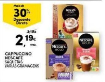 Continente Cappuccino Nescafé promoção