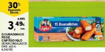 Continente Douradinhos Peixe Capitão Iglo 420g promoção