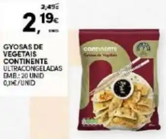 Continente Gyosas de Vegetais Continente 20 Unid promoção