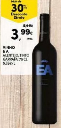 Continente Vinho EA 75cl promoção