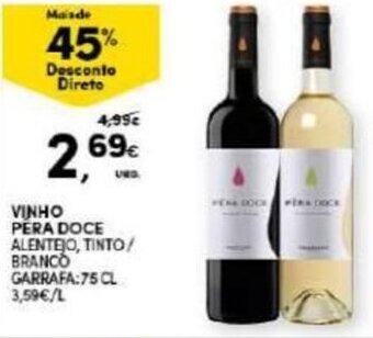 Continente Vinho Pera Doce 75cl promoção