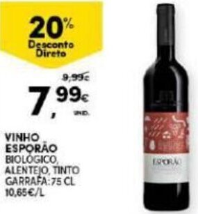 Continente Vinho Esporão 75cl promoção