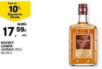 Continente Whisky Logan 70cl promoção