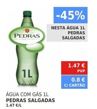 Minipreço Água pedras salgadas promoção