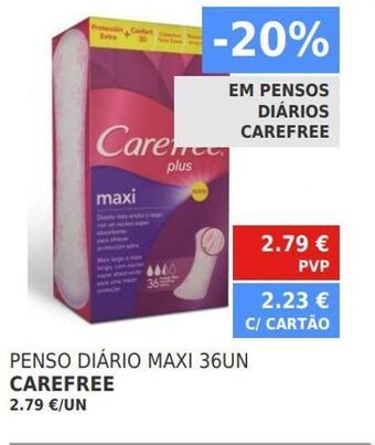Minipreço Absorvente carefree promoção