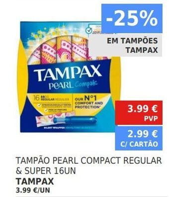 Minipreço Tampão tampax promoção