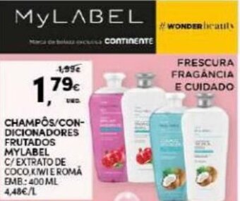 Champôs/ Condicionadores Frutados Mylabel 400ml