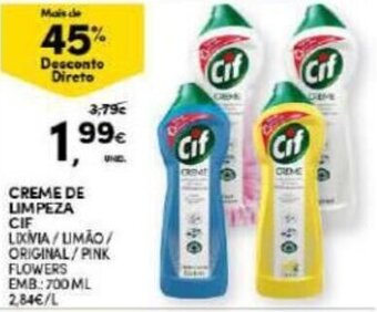 Continente Creme de Limpeza CIF 700ml promoção