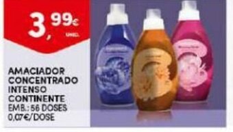 Amaciador Concentrado Intenso Continente 56 Doses