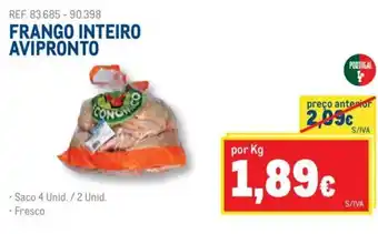 Makro Frango Inteiro Avipronto 4 Unid/ 2Unid promoção